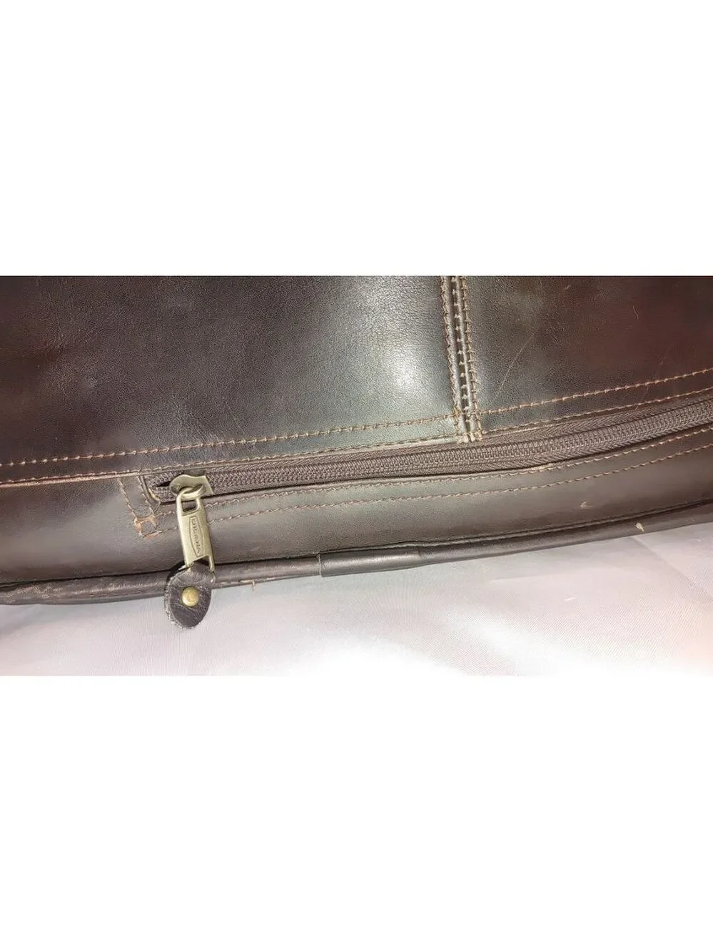 Santa Fe Airline Int.'l DILANA Flapover Brief Leather Satchel